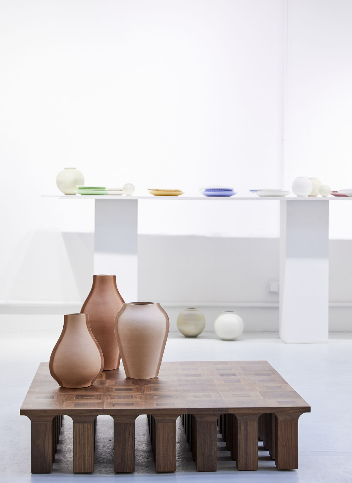 Talia Luvaton leather vases