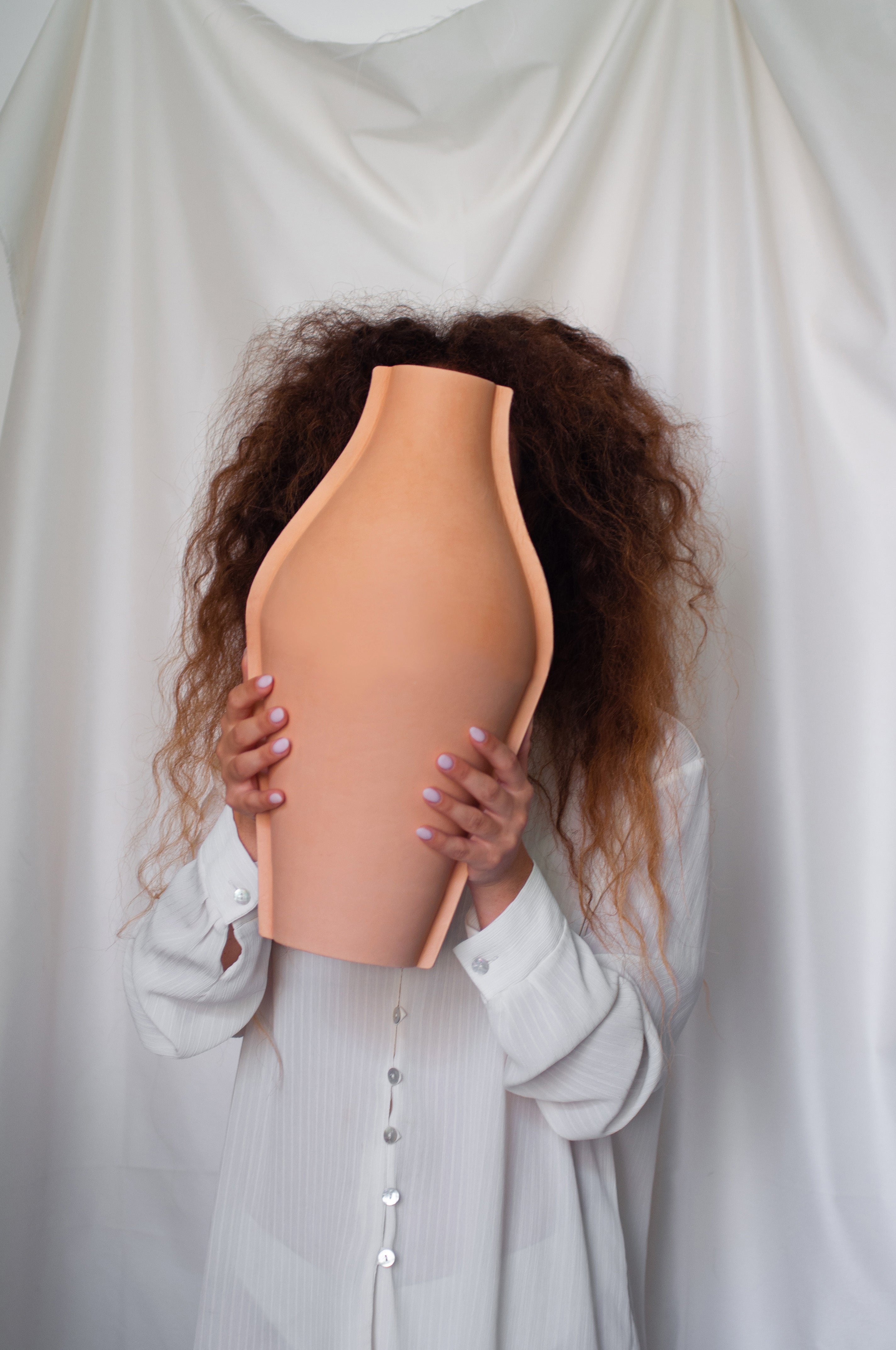 Talia Luvaton leather vases